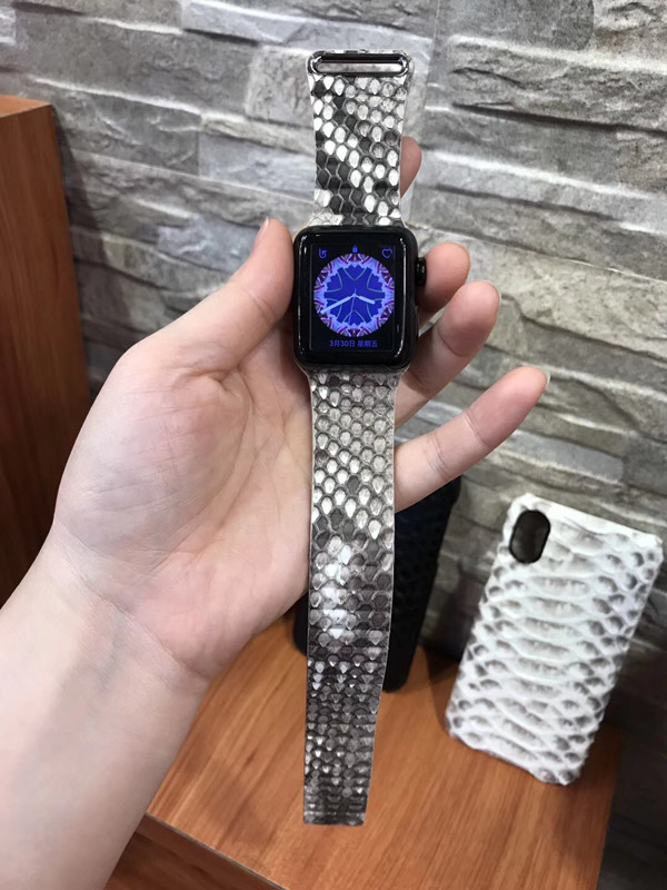 Genuine Python Snakeskin Apple Watch Band Strap 40mm