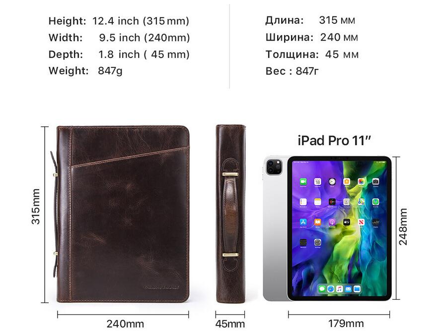 Genuine Leather Case for iPad Pro 11-inch (2020)