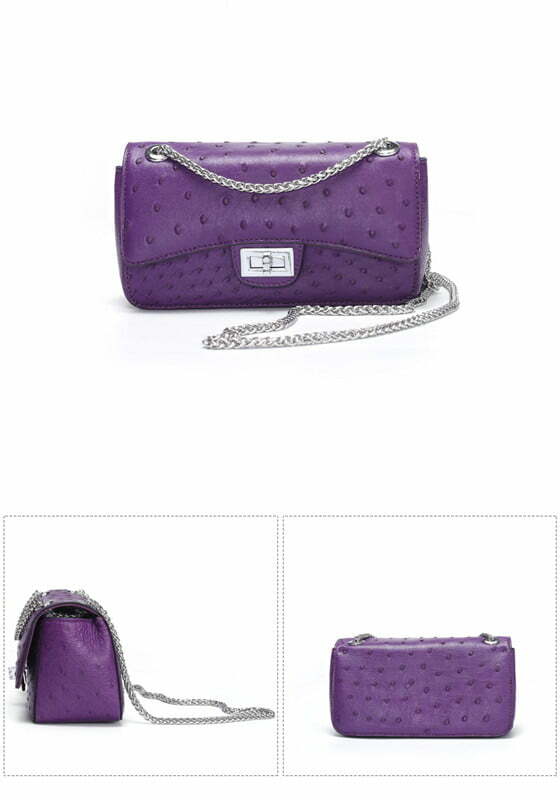 Women's Ostrich Handbag Shoulder Bag Tote Purse