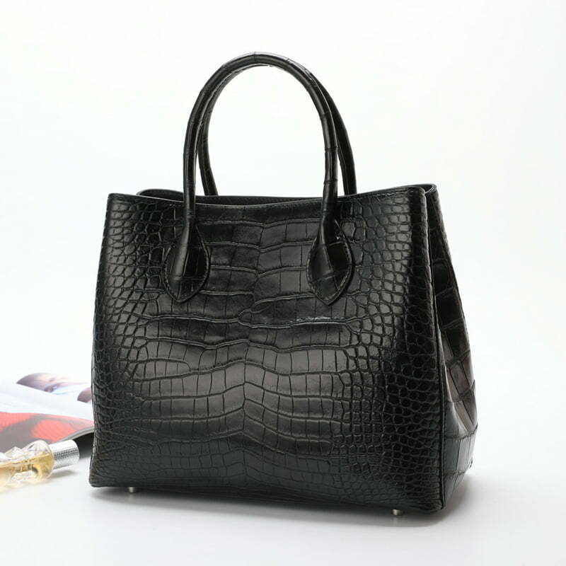 Women's Crocodile Leather Handbags Alligator Clutch 