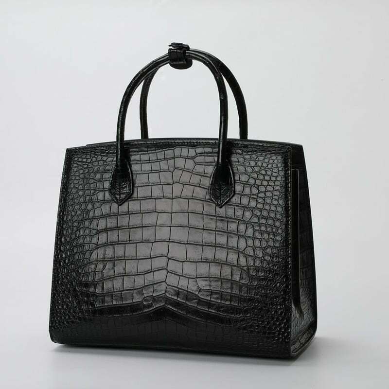 Real Crocodile Leather Women's Handle Shoulder Bag Alligator Tote