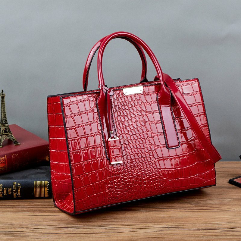 Pink Ostrich Effect Crossbody Leather Handbags Classics Bag