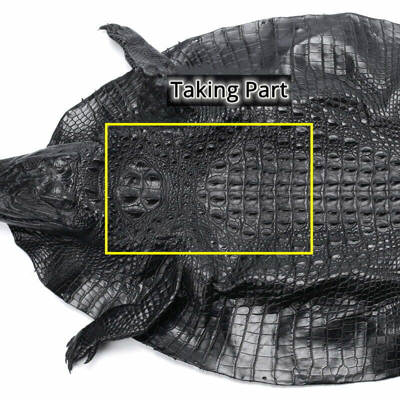 Mens Genuine Alligator Crocodile Skin Long Wallet Hand Clutch