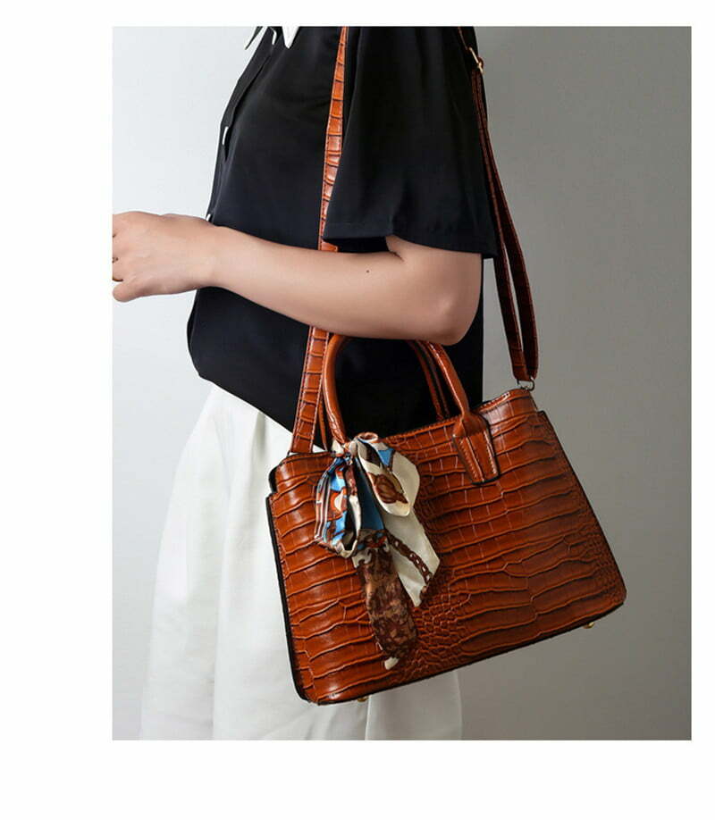 Women's Fashion PU Leather Shoulder Tote Bag