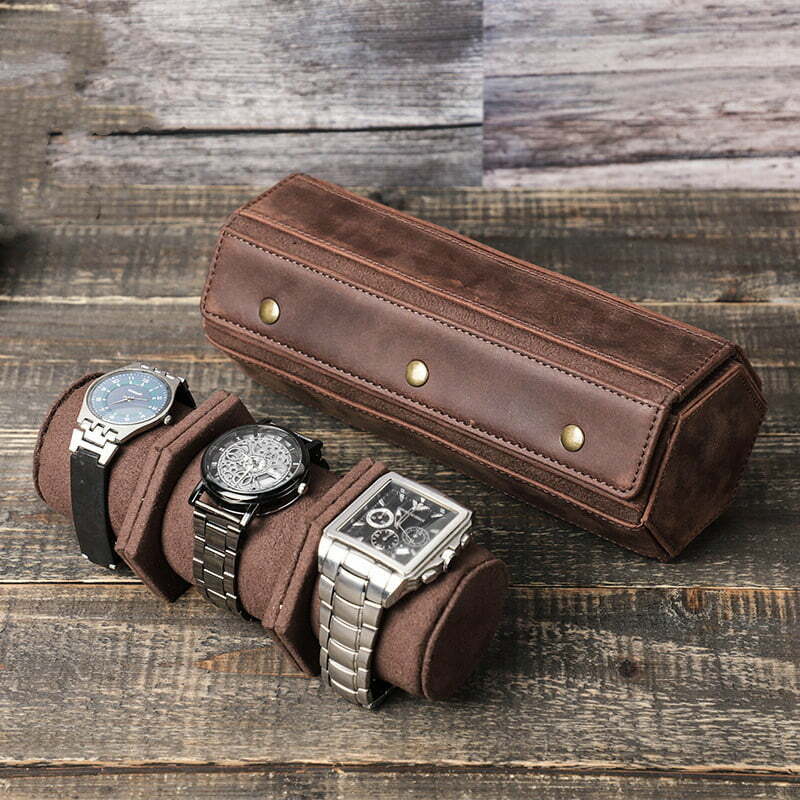 Watch Roll Travel Watch Case Watch Organizer Watch Roll Travel